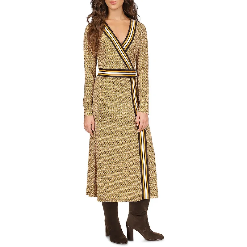 KORS Michael Kors Womens Aztec Print Midi Midi Dress