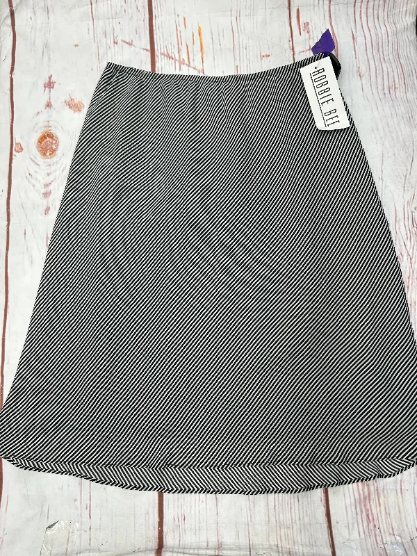 Skirt Midi By Robbie Bee In Striped, Size: 14