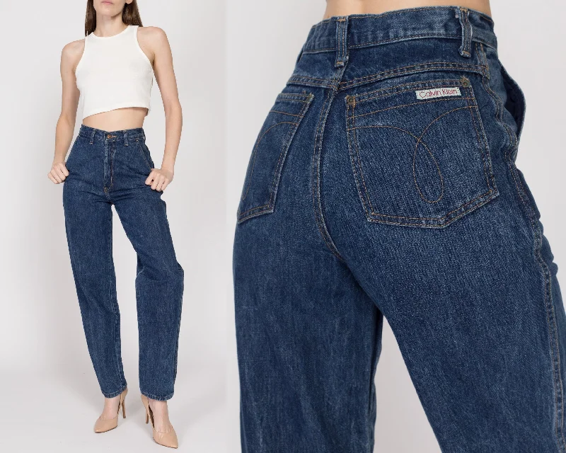 XS-Sm 80s Calvin Klein High Waisted Mom Jeans 25.5"