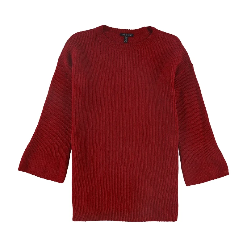 Eileen Fisher Womens Bell Sleeve Pullover Sweater, Red, X-Small