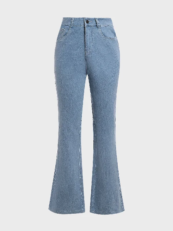 Summer 2023-Ultra High Rise Stretch Flare Jeans