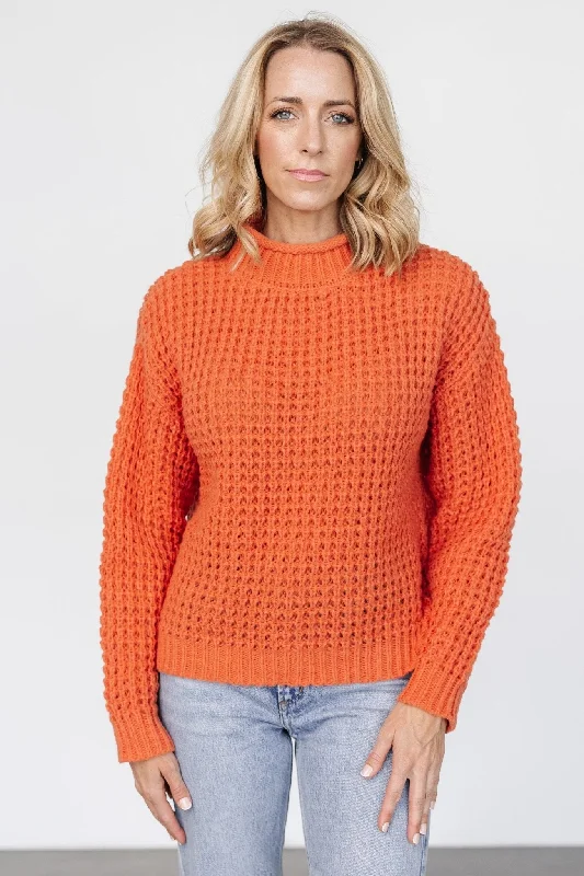 Syracuse Chunky Knit Sweater | Orange