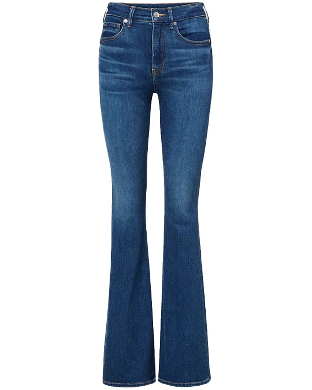 High Rise Beverly Skinny Flare Jean in Bright Blue