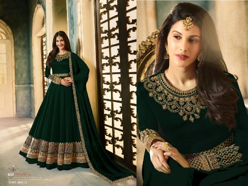 Simaar Designer Heavy Rangoli Anarkali Suit in 3 colors