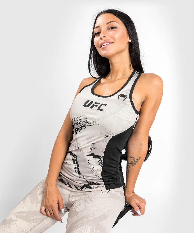 UFC Venum Authentic Fight Week 2.0 Women’s Performance Tank Top - Sand/Black