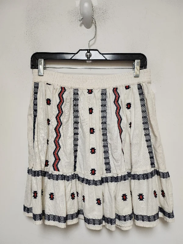 Skirt Mini & Short By Loft In Geometric Pattern, Size: 6