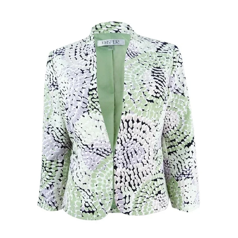 Kasper Women's Mosaic-Print Blazer