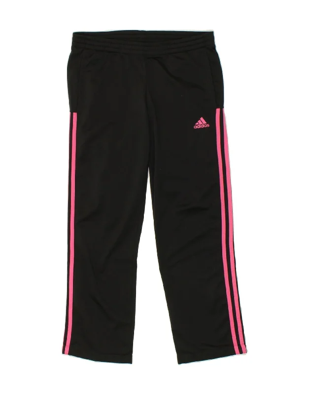 ADIDAS Womens Tracksuit Trousers UK 4/6 XS Black Polyester