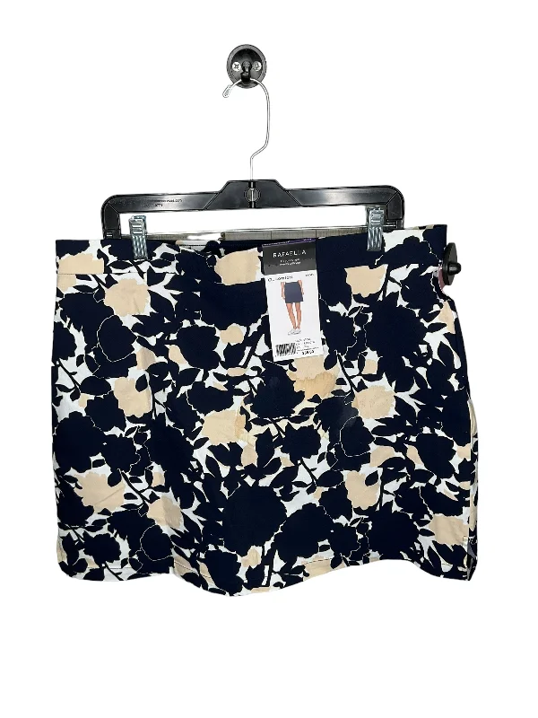 Skirt Mini & Short By Rafaella In Floral Print, Size: 16