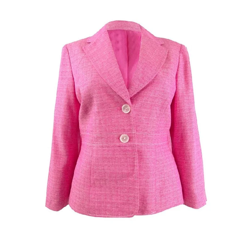 Kasper Women's Cross-Dyed Tweed Blazer