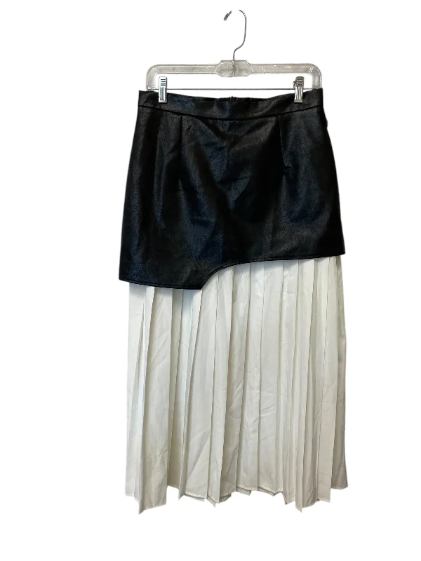 Skirt Maxi By Clothes Mentor In Black & Cream, Size: M