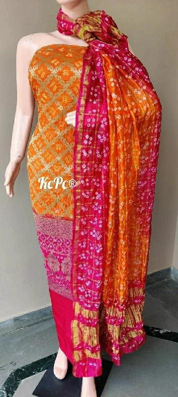 KcPc Banarasi Bandhej Gharchola salwar suit