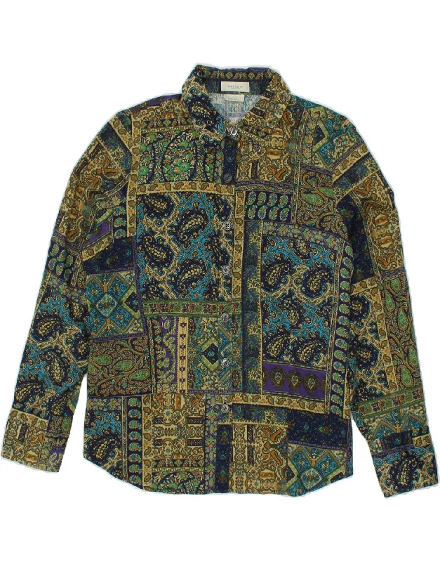 VAN HEUSEN Womens Shirt UK 16 Large Multicoloured Paisley Cotton