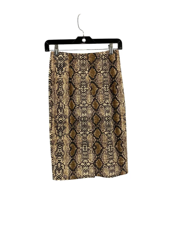 Skirt Midi By Clothes Mentor In Snakeskin Print, Size: S