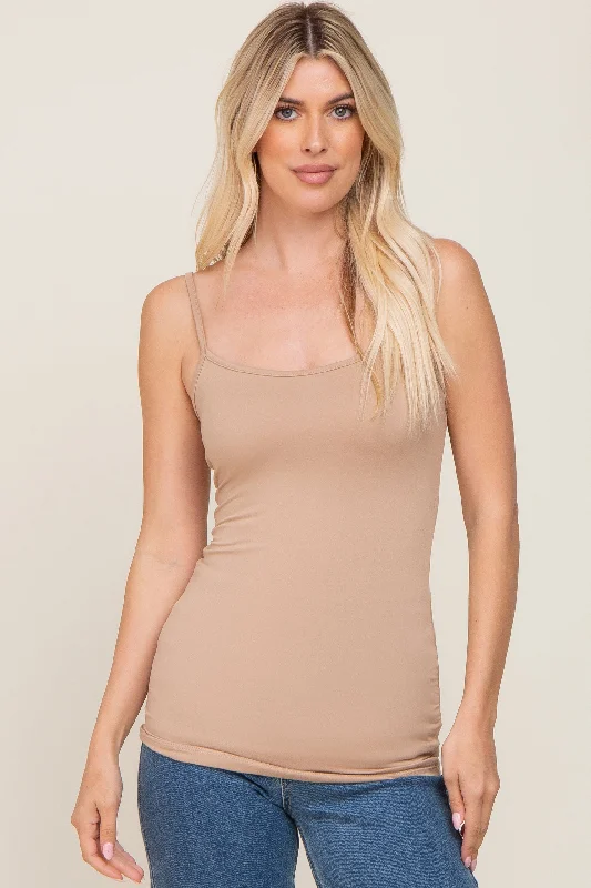 Taupe Soft Basic Cami