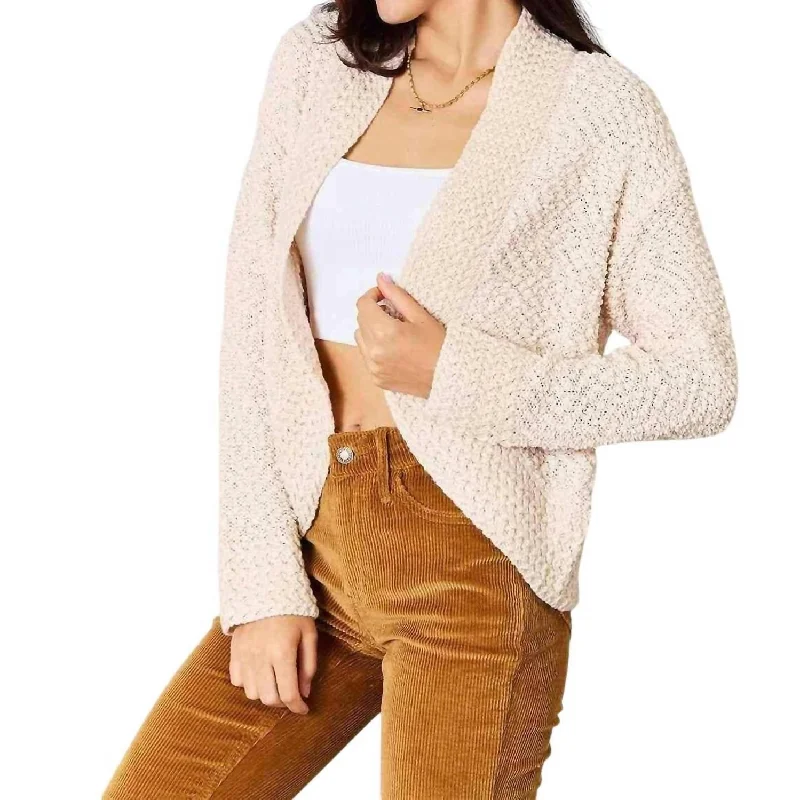 Double Take - Luxurious Knit Open Front Cardigan