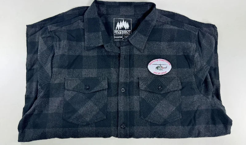 WFF FLANNEL CHARCOAL HEATHER/BLACK