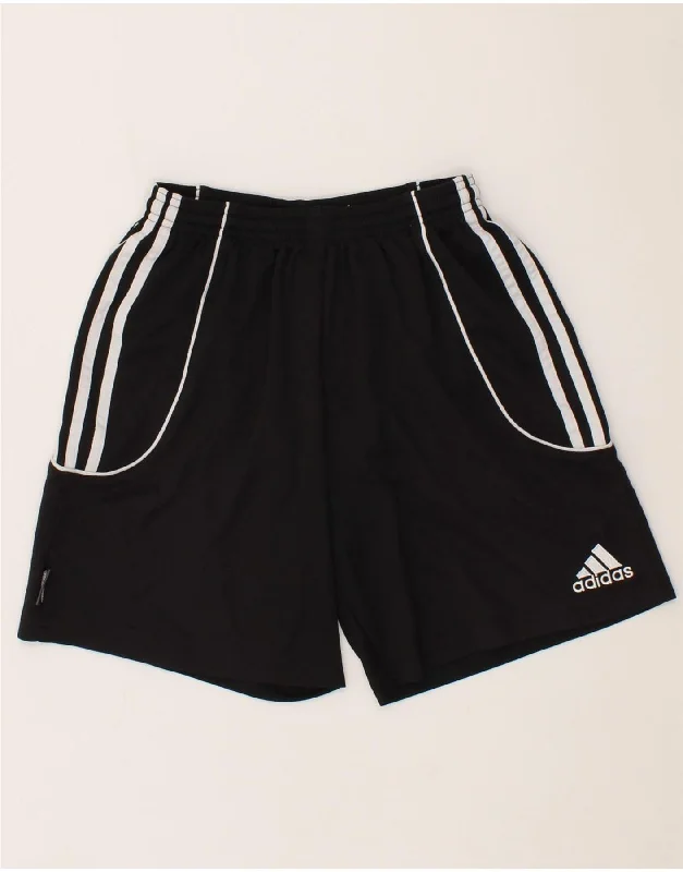 ADIDAS Womens Climalite Sport Shorts UK 14 Medium Black Polyester