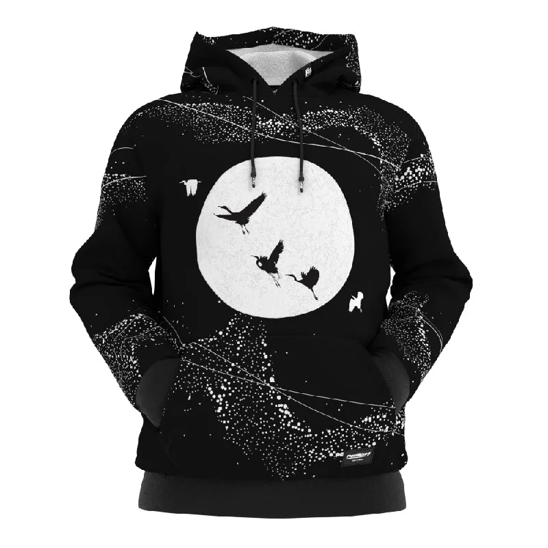 Birds and Moon Hoodie