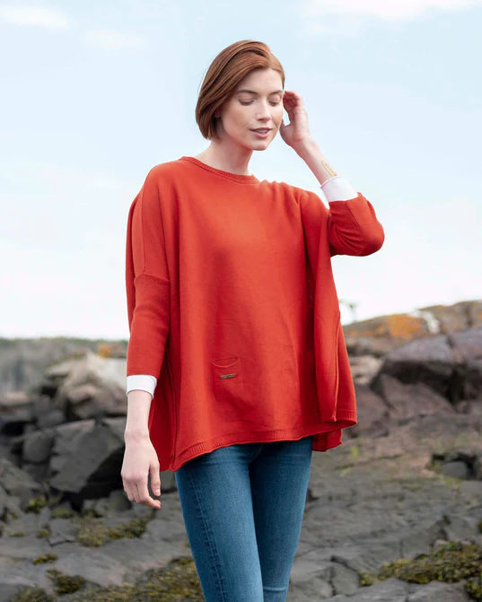 Mersea The Catalina Travel Sweater Paprika