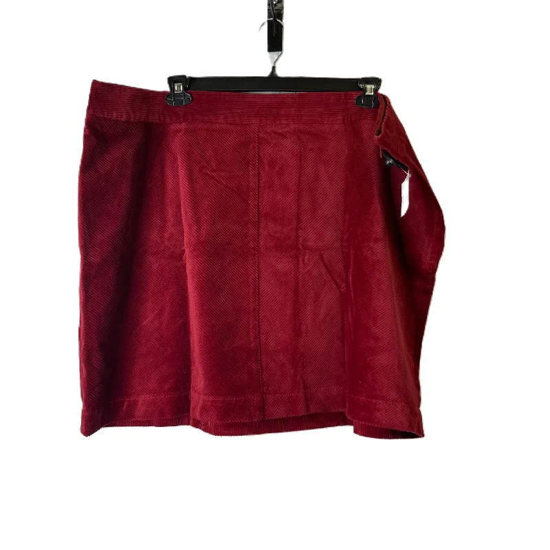 Skirt Mini & Short By Loft In Red, Size: 24