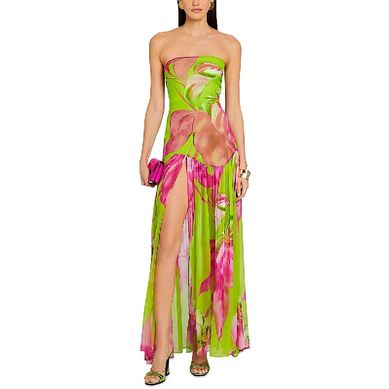 Retrofete Womens Full Length Strapless Maxi Dress