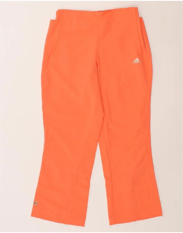 ADIDAS Womens Tracksuit Trousers Medium Orange Polyamide