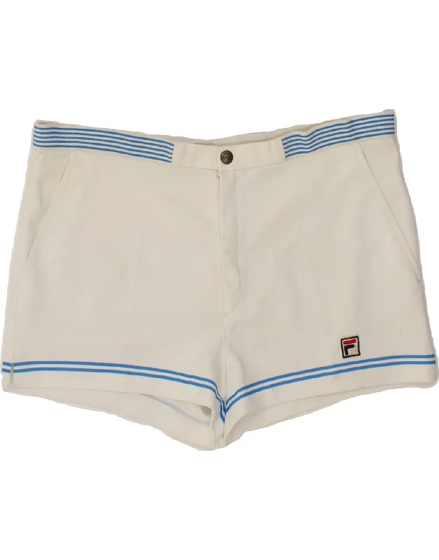 FILA Womens Sport Shorts IT 50 XL White