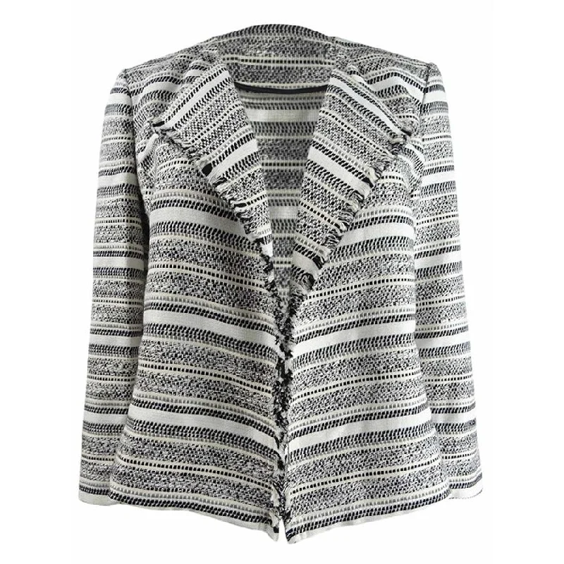 Kasper Women's Fringed Jacquard Blazer