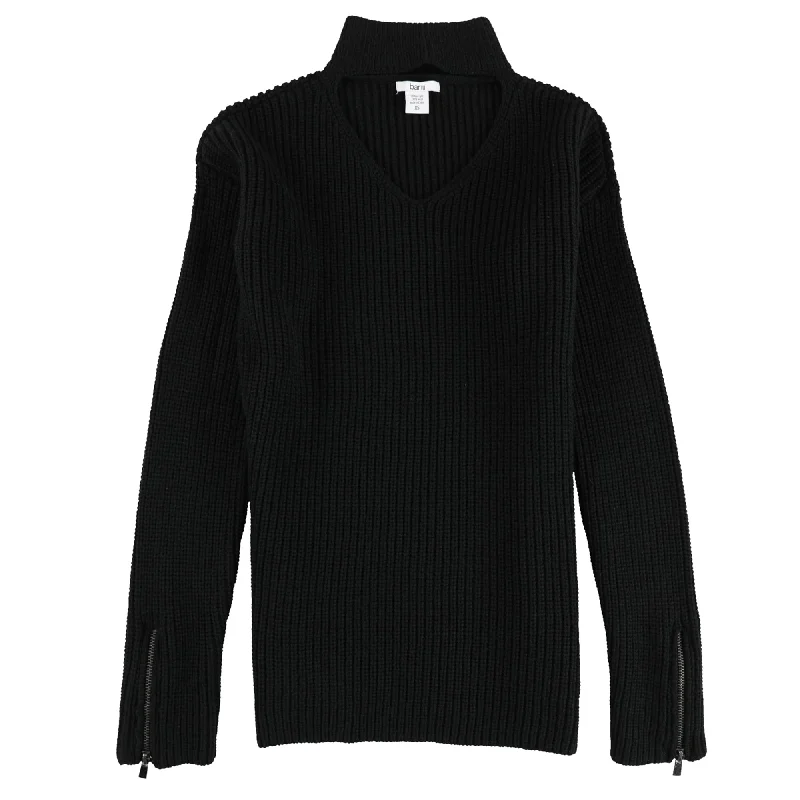 Bar Iii Womens Choker-Neck Pullover Sweater